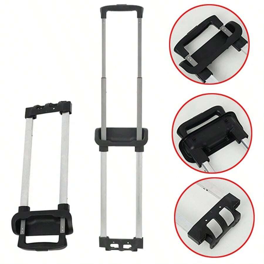 Travel Suitcase Telescopic Handle Luggage Handle Replacement Easy To Use - Silver - View 1