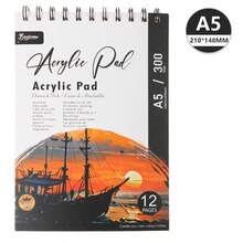 Conjunto de Telas para Pintura a Óleo, 12 Peças, Tamanho A4/A5, 150g, Adequado para Tintas a Óleo e Acrílicas, Suprimentos de Arte para Pintura de Mídia Mista, Volta às Aulas, Suprimentos de Aprendizagem - multicolorido - Visão 9