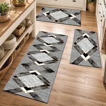 1pc, Home Decor, Pattern Printed Floor Mat, Diatomaceous Earth Kitchen Rug, Kitchen Mat, Floor Mat, Easy To Clean, Printed Rectangular, Suitable For Living Room, Bedroom, Hallway, Bathroom, Laundry Room - Polyester Carpet, Suitable For Indoor And Outdoor Home Decor - Multicolor - View 6