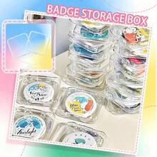 15PCS Press-On Nail Storage Set Includes 1 Organizer, 14 Nail Display Nail Instructions And Double Sided Adhesive Artificial False Nail Box Acrylic Organizer Nail - 多色 - 查看 6