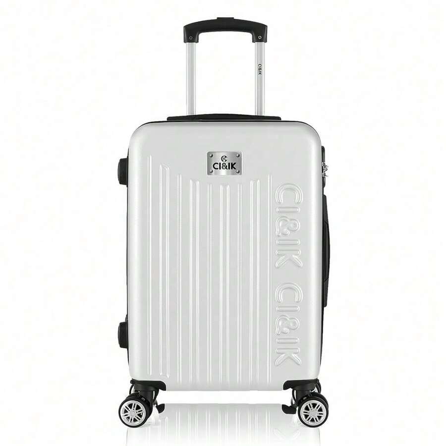 20-Inch Hard-Shell Travel Suitcase For Carry-On, Hand Luggage With 4 Wheels And Integrated Lock, Variety Of Colors - Apricot - View 1
