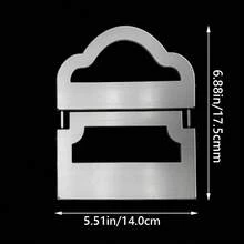 Juego de troqueles de bolsillo cosido con etiqueta, troqueles de metal para hacer tarjetas, etiquetas de regalo, diarios y planificadores, manualidades de papel, scrapbooking - plata - Ver 3