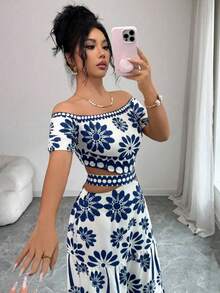 Women Midi Dresses - Green - View 5