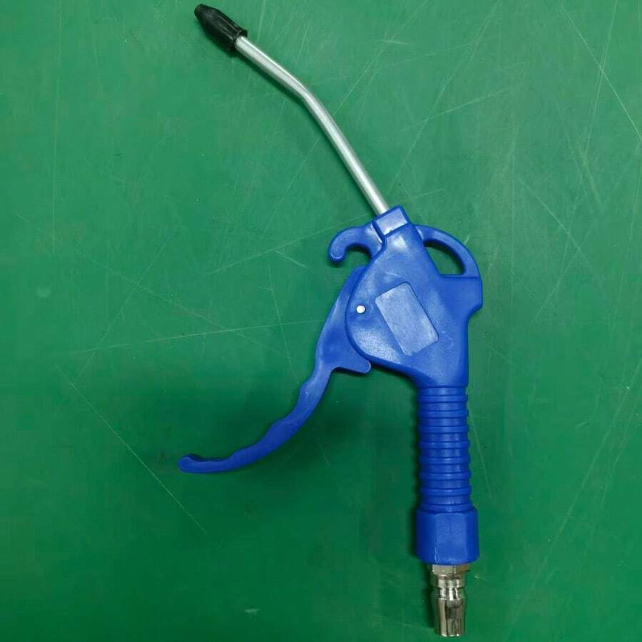 High Pressure Air Blow Gun With Angled Nozzle - Durable Plastic/Metal, Cordless Dust Removal Tool, Home Renovation Air Blow Gun - Blue - View 1