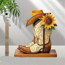2D Flat Wooden Decorative Ornament, Desktop Home Decor Wooden Craft - 1PC - View 4