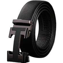 Men's H Letter Automatic Buckle Belt Business Commute Versatile Belt - Multicolor - View 7