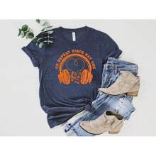 On Repeat Music Lover Shirt: Dreamy Pop Concert Tee - 白色 - 查看 9