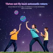 智能旋轉飛行球魔術風扇 UFO 手控旋轉球 自動回歸穩定飛行 懸浮球 LED 燈可充電 指尖飛行球 防碰撞設計 操作簡單 互動飛行玩具 - 彩色 - 查看 8