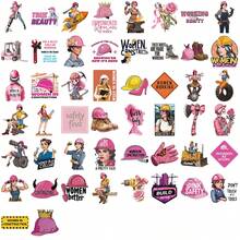 SCXXBSW 50pcs Pink Helmet Stickers, Cool Anime Decorative Stickers, Classic Gift Decorations, Great Value Pack, Cute Cartoon Stickers, Waterproof And Durable. Perfect For Phone Cases And Laptops, A Top Gift For The Holidays. - Multicolor - View 12