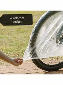1/2/3/5pcs Universal Bicycle Cover, Transparent Cover, Suitable For Mountain Bike, Road Bike, Waterproof, Dustproof, Sunproof, Suitable For Electric Bicycle - Multicolor - View 11