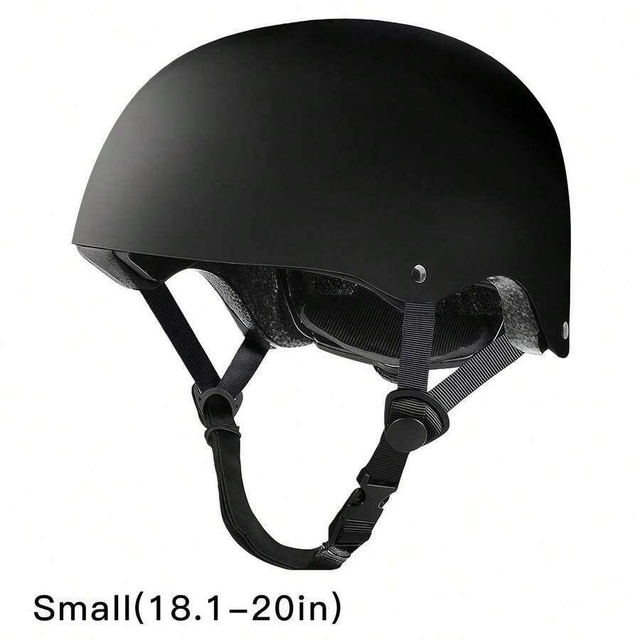 Skateboard Bike Helmet For Adults Adjustable Unisex Adult Helmet - Stylish & Cool, Perfect For Men & Women - Ideal Holiday & Birthday Gift - Available In Black & White - Paintable & Suitable For Various Sports