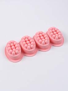 1PC 4-Cavity Oval Silicone Mold Massage Silicone Soap Mold Bar Soap Making Tool DIY Handmade Oval Spa Soap Plaster Aromatherapy Decorative Ornament Mold - Massage Points - View 12