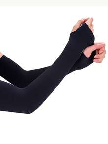 5 Pairs Men's Summer Sun Protection Arm Sleeves, Ultra-Thin Breathable Cool Comfortable, Suitable For Outdoor Sports Cycling Running Travel - A - View 12