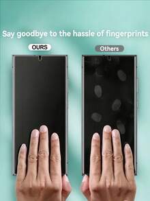 5片裝磨砂陶瓷防窺螢幕保護貼，相容 Galaxy S26 S25 S24 Ultra FE A57 A37 A56 A36 A17 A07 A16 A26 / 相容 15T Poco M6 M7 X7 Pro Note 14 13 Pro 4G 5G / 相容 iPhone 17 Pro Max 16 15 14 13 12 11 系列，抗指紋光滑塗層、無氣泡、抗眩光、防窺、易安裝，磨砂防窺膜 - 黑色 - 查看 6