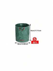 500L Heavy Duty Garden Waste Bags With Handles, Reusable For Collecting Plant Debris, Grass And Fallen Leaves - Gardening Leaf Bags - View 12