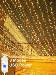 1件 1.5/3/6/10M 10/20/30/40L/80LED 珍珠串燈，室內/室外裝飾串燈 - 白色 - 查看 1