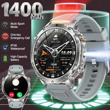 KENPANG 1400mAh Battery Sport Smart Watch For Men, Bulit-In Dual LED Flashlight, 100+ Sports Modes, Answer/Make Calls, 24/7 Health Tracking, Message Notifications, Weather Forecast, IPX8 Waterproof, Men's Fitness Tracker, Compatible With IOS & Android - View 16