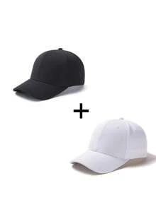 1/2 piezas Gorra de béisbol ligera con cierre de gancho y bucle, gorra casual ajustable con protección solar para exteriores, viajes, playa, vacaciones, estilo Y2K para jóvenes - gorra de béisbol - Ver 23