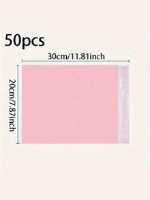 50pcs Pink Polyethylene Mailing Bags - Self-Sealing Shipping Bags/Envelopes; Suitable For Mailing Various Items And Gift Packaging - Pink - View 9