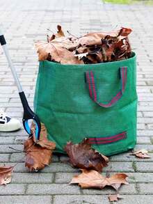 500L Heavy Duty Garden Waste Bags With Handles, Reusable For Collecting Plant Debris, Grass And Fallen Leaves - Gardening Leaf Bags - View 2