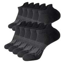 5 Pairs/1 Pair Women's Short Socks Combine Comprehensive Protection And Comfort. Added Heel Tab Prevents Ankle Blisters And Provides Extra Fit Comfort, Fashionable Colors Are Mood-Boosting Matches For Daily Life Or Running, Golf, Training, Cycling, Gym Workouts - Multicolor - View 9