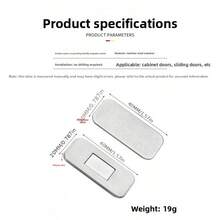 1/2 Set No-Drill Stainless Steel Cabinet Magnetic Catch, Ultra-Thin Strong Magnetic Drawer Invisible Door Magnet, Wardrobe Sliding Door Magnetic Latch - Magnetic Door Latch - View 5