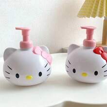 Sanrio 1/Pc Cute Cartoon Hello Kitty Liquid Dispenser Bottle, Cat-Shaped Dispenser Bottle, Hand Soap Storage Bottle, Press-Type Hand Soap Dispenser, Bathroom Accessories, Birthday Gift, Travel Accessories, Graduation Season, Back To School, Wedding, Restaurant - Multicolor - View 6