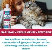 Groomers Goop Dander Relief De-Shedding Pet Shampoo U2013 Deep Cleansing Formula Reduces Shedding &Amp; Dander In Dogs &Amp; Cats, Soothes Dry Skin, Moisturizes With Vegan Collagen U2013 16 Oz Bottle - White - View 4