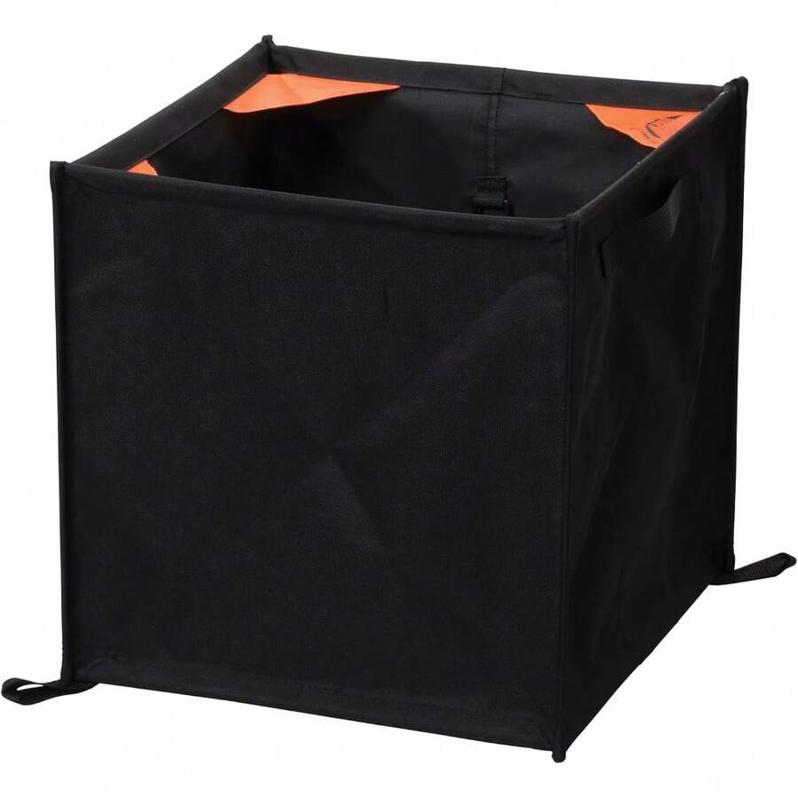 Arborist Throw Line Storage Cube, Portable Climbing Rope Organizer, Collapsible Throw Line For Tree Work Nylon Bag, Handcrafted Arborist Equipment - Black - View 1