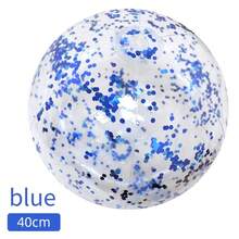 40CM Luminous Transparent PVC Water Toy Ball For Kids, Colorful, For Beach, Pool, Outdoor, Inflatable Water Ball - LPQ40-color - View 10