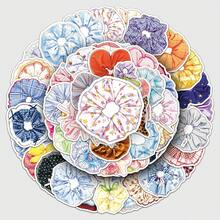 56pcs Bubble Hair Tie Stickers, Artistic Fresh Hand-Drawn Cartoon Waterproof Decorative Phone Case Stickers - Multicolor - View 2