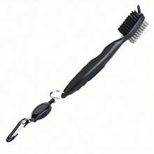1/2pcs Double-Sided Golf Club Cleaning Brush With Retractable Hook, Portable Golf Course Accessory, Multi-Function Ball Brush, Golf Sports Accessory, Outdoor Sports Equipment, Golf Gift - One Size Fits All - View 13