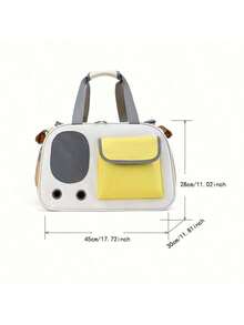 ARC ARCE Foldable Pet Air Travel Bag, Pet Messenger Bag, Suitable For Small Dogs, Cats, Rabbits, Puppies - Durable Oxford Cloth Pet Travel Handbag, Portable Cat Bag, Car Pet Bag, Dog Outing Bag - Multicolor - View 3