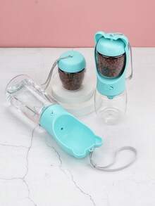 Mint Blue Portable Pet Outdoor Water & Food Bowl - Mint Blue - View 3