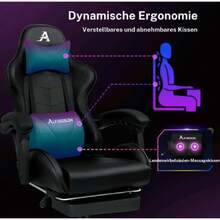 Gaming Chairs - Pink and White - View 3