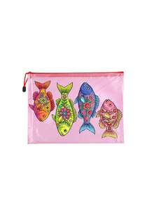 Bolsa de almacenamiento multifuncional, bolsa de aseo transparente con patrón de flores & peces, sardinas, bolsa de playa de estilo único para vacaciones, bolsa de almacenamiento de playa impermeable multifuncional, regalo para el Día de la Madre/Boda/Fiesta, bolsa de almacenamiento multifuncional, adecuada para natación, playa, buceo, uso diario, regalo práctico de vuelta a la escuela para compañeros de clase, mejores amigos, maestros - Multicolor - Ver 14