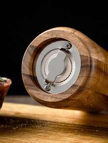 Bộ 1/2/3 Máy xay tiêu thủ công, Máy xay tiêu bằng gỗ dùng trong gia đình, Máy xay tiêu đen cho nhà hàng, Máy xay muối biển - màu nâu - Xem 8