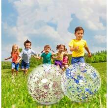 40CM Luminous Transparent PVC Water Toy Ball For Kids, Colorful, For Beach, Pool, Outdoor, Inflatable Water Ball - LPQ40-color - View 5