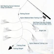 5packs /30hooks Purple SABIKI Fishing Set, Fishing Set, Mackerel Bait Hook, Fishing Accessories - Purple - View 5