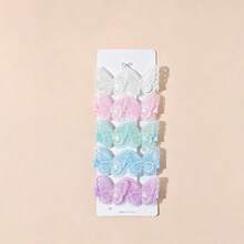 10pcs/Set Cute Animal Design Hair Clips, Soft & Adorable Baby Hair Clips, Bangs Clips, Won't Damage Hair, Suitable For All Seasons - 彩色 - 查看 13