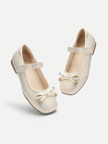 Balabala Girls Princess Dress Shoes Autumn Mary Jane Style Cute Kids Soft Comfortable Breathable Party Daily Wear - Off-white - View 4