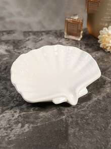 No-Drill Bathroom Countertop Soap Holder With Leaf Pattern Decoration, Plastic Soap Toothbrush Cosmetic Storage Rack, Modern Home Decor, Soap And Toiletries Storage, Decorative Sink Accessory, Smooth Surface - Multicolor - View 7