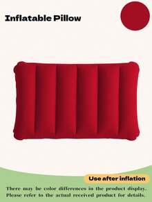Soft Skin-Friendly Non-Slip Inflatable Travel Pillow, Multi-Functional Foldable Air Cushion Pillow, Waterproof Durable Inflatable Sleeping Pillow, Suitable For Outdoor Camping, Train Cabin And Beach Rest - Multicolor - View 10