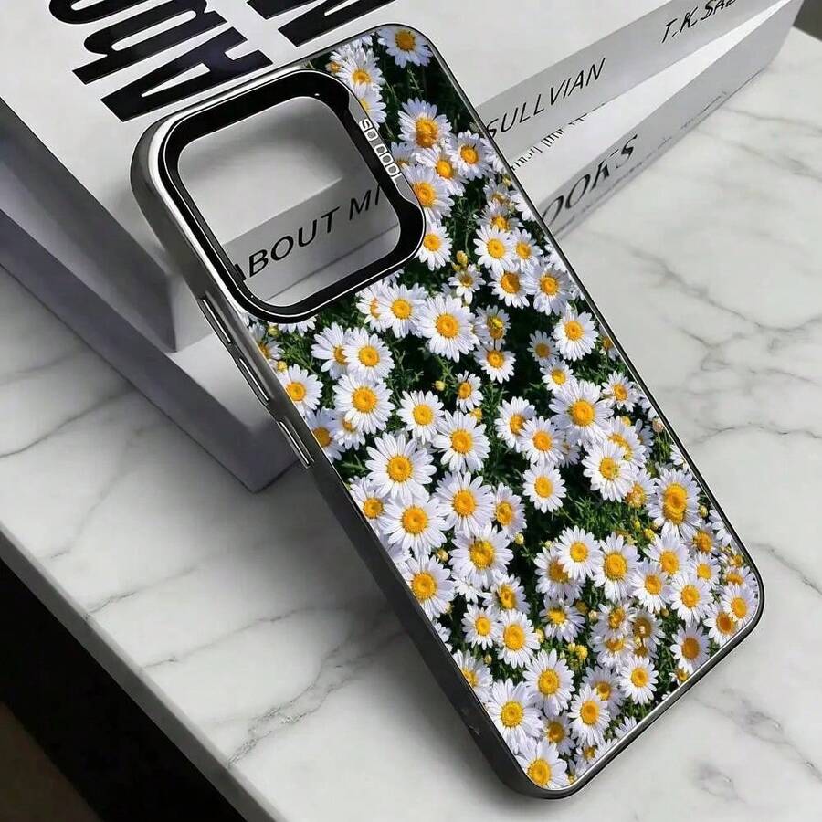 Little Daisy Phone Case For 17, 16, 15, 14, 13, 12, 11 Plus, Pro, XS, Colorful Silver Case. - Aneka warna 8 - View 1