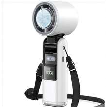 Built-In 2 X 2000mAh, Portable Handheld Turbo Fan, 199 Speed Settings, Rechargeable, Semiconductor Cooling Technology, Perfect For Outdoor, Travel And Work Use. - 手持 - 查看 9