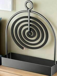 1pc Metal Mosquito Coil Holder, Suitable For Hanging Or Aromatherapy, Perfect For Living Room/Bedroom Decor And Outdoor Camping - Cage - View 8