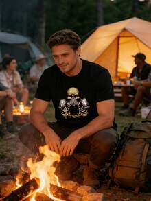 Men T-Shirts - Black - View 11