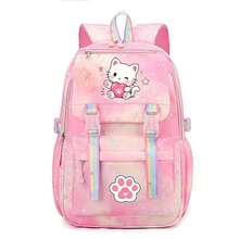 Cute Flower Pattern Backpack Large Capacity Fashion School Bag Travel Double Shoulder Bag,Back To School Supplies Essentials - Multicolor - View 4