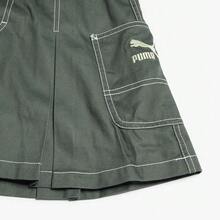 Puma Spring/Summer Women's Academy Style Pleated Skirt, Casual Sports Zipper Mini Skirt 62686480 - Dark Military Green - View 4
