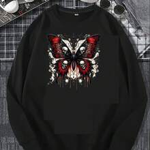 1pc/2pcs/3pcs Butterfly Skull Pattern Iron-On Heat Transfer Illustration Design DIY DTF Transfer Stickers, Washable Heat Press Decals, Suitable For T-Shirts, Pillows, Sweatshirts, Backpacks - Durable PVC Material For Halloween - Multicolor - View 6